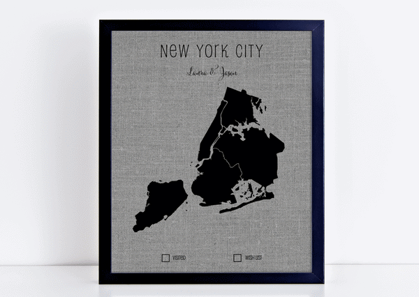 'New York City' Pushpin Map