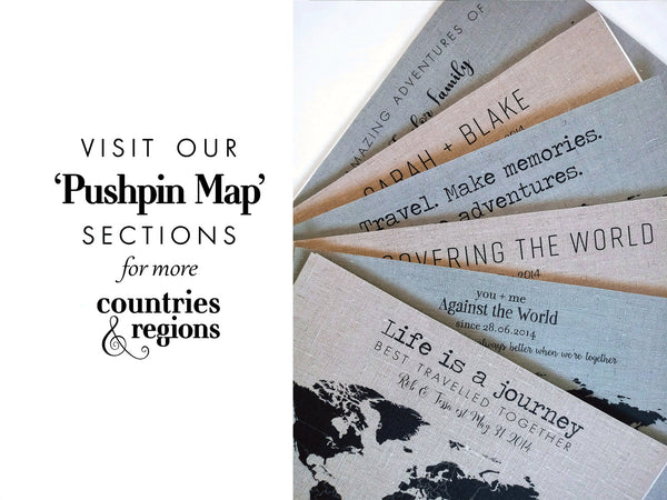 'Discovering The World' World Pushpin Map