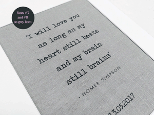 Custom Wording Print